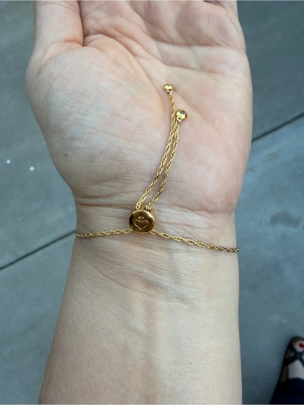 kate spade Gold tone Heart Pendant Bracelet with Mother-of-Pearl - Picture 2 of 7